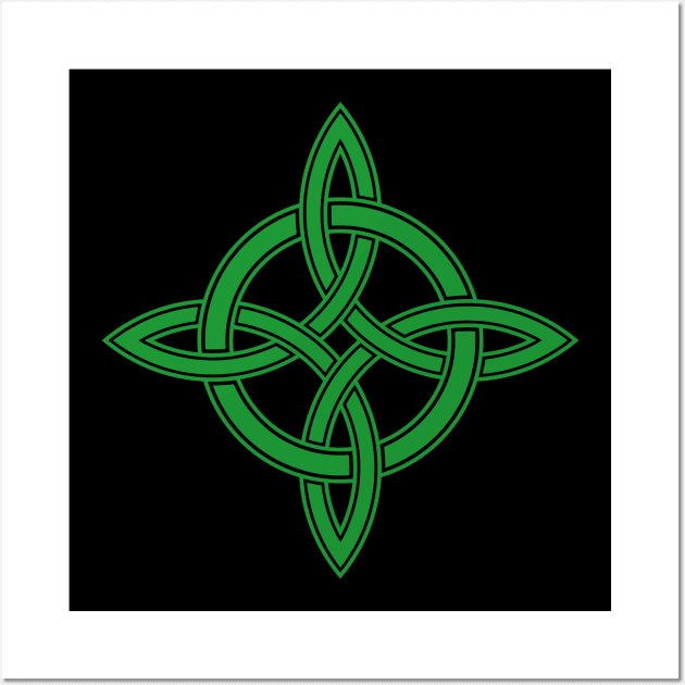 Witch Knot Cross in Green Wall Art by RavenWake